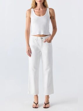 AMO Billie Jeans in Alabaster- White size 30